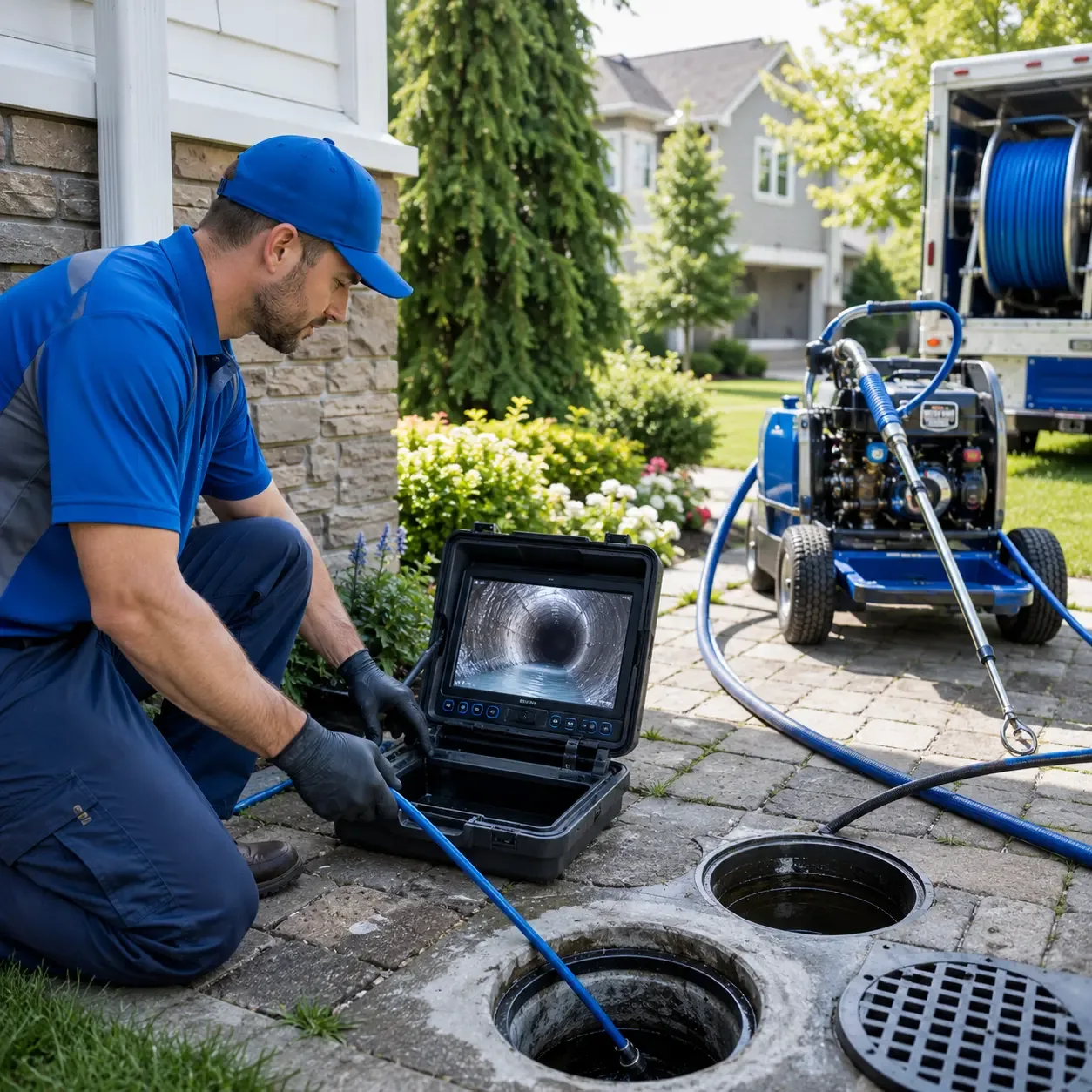 Outdoor drain cleaning professionals serving Hustler, WI